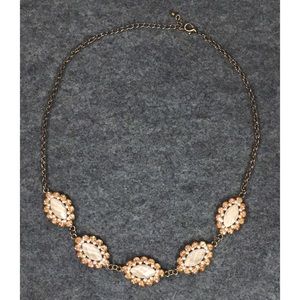 Francesca’s Jeweled Necklace in Pink